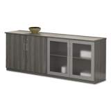 Safco Medina Series Low Wall Cabinet with Doors, 72w x 20d x 29 1/2h, Gray Steel, Box2 (MVLCDLGS)