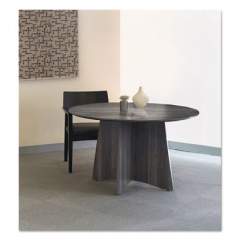 Safco Medina Laminate Series Round Conference Table Top, 48 dia, Gray Steel (MNCR48LGS)