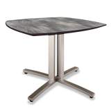 Nomad by Palmer Hamilton Story Squircle Table, 36 x 36 x 29, Pewter (SR2936PW)