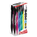 Pentel PRIME Mechanical Pencil, 0.7 mm, HB (#2.5), Black Lead, Assorted Barrel Colors, Dozen (AX7PC12M)