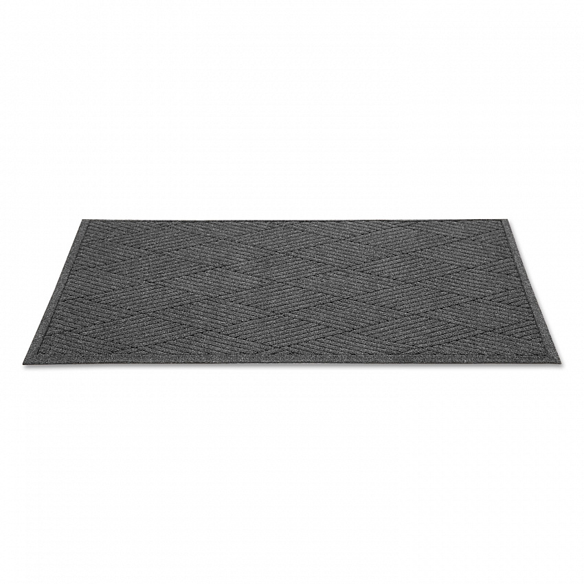 EcoGuard Diamond Floor Mats, Rectangular, Charcoal Gray Carpeted Surface, 36" x 10 ft (EGDFB031004)