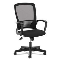 HON HVL525 Mesh High-Back Task Chair, Supports Up to 250 lb, 17" to 22" Seat Height, Black (VL525ES10)