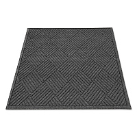 EcoGuard Diamond Floor Mats, Rectangular, Charcoal Gray Carpeted Surface, 24" x 36" (EGDFB020304)