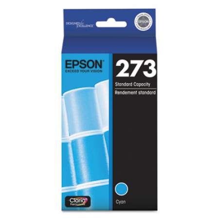 Epson T273220-S (273) Claria Ink, 300 Page-Yield, Cyan