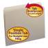 Smead Reinforced Top Tab Colored File Folders, Straight Tab, Letter Size, Gray, 100/Box (12310)