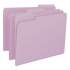 Smead Colored File Folders, 1/3-Cut Tabs, Letter Size, Lavender, 100/Box (12443)