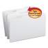 Smead Reinforced Top Tab Colored File Folders, 1/3-Cut Tabs, Legal Size, White, 100/Box (17834)