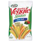 Sensible Portions Veggie Straws, Sea Salt, 1 oz Bag, 8 Bags/Carton (30357)