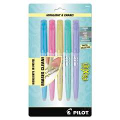 Pilot FriXion Light Pastel Collection Erasable Highlighters, Assorted Ink Colors, Chisel Tip, Assorted Barrel Colors, 5/Pack (46543)