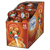 Flavored Liquid Non-Dairy Coffee Creamer, Hazelnut, 0.44 oz Mini Cups, 48/Box (02283)