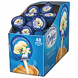 Flavored Liquid Non-Dairy Coffee Creamer, French Vanilla, 0.44 oz Mini Cups, 48/Box (02282)