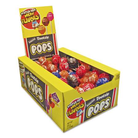 Tootsie Roll Tootsie Pops, 0.6 oz, Assorted Flavors, 100/Box (0508)