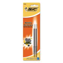Refill for BIC Retractable Ballpoint Pens, Medium Point, Blue Ink, 2/Pack (MRC21BE)