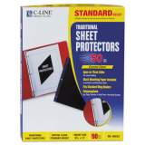C-Line Traditional Polypropylene Sheet Protectors, Standard Weight, 11 x 8 1/2, 50/BX (00032)