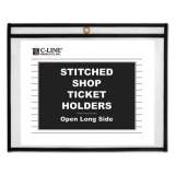 C-Line Shop Ticket Holders, Stitched, Sides Clear, 50 Sheets, 11 x 8 1/2, 25/Box (49911)