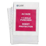 C-Line Standard Weight Poly Sheet Protectors, Clear, 2", 11 3/4 x 8 1/4, 50/BX (08037)