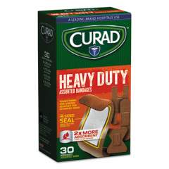 Curad Heavy Duty Bandages, Assorted Sizes, 30/Box (CUR14924RB)