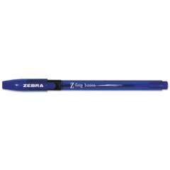Zebra Z-Grip Basics LV Ballpoint Pen, Stick, Medium 1 mm, Blue Ink, Blue Barrel, Dozen (23620)