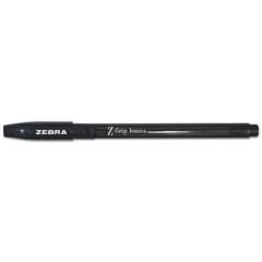 Zebra Z-Grip Basics LV Ballpoint Pen, Stick, Medium 1 mm, Black Ink, Black Barrel, Dozen (23610)
