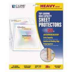 C-Line High Capacity Polypropylene Sheet Protectors, Clear, 50", 11 x 8 1/2, 25/BX (62020)