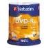 Verbatim DVD-R Recordable Disc, 4.7 GB, 16x, Spindle, Silver, 100/Pack (95102)