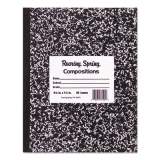 Roaring Spring Marble Cover Composition Book, Wide/Legal Rule, Black Marble Cover, 10 x 8, 60 Sheets (77505)