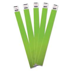 Advantus Crowd Management Wristbands, Sequentially Numbered, 9 3/4 x 3/4, Green, 500/Pack (75511)