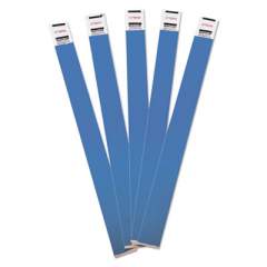 Advantus Crowd Management Wristbands, Sequentially Numbered, 10 x 3/4, Blue, 100/Pack (75442)