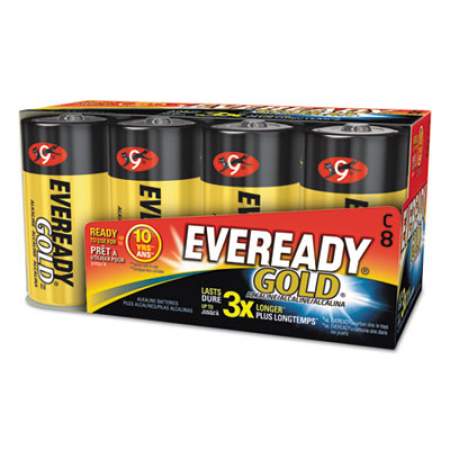 Eveready Gold C Batteries, 1.5V, 8/Pack (A938)