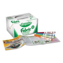 Crayola Fabric Marker Classpack, Broad Bullet Tip, Assorted Colors, 80/Set (588215)