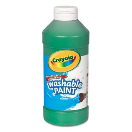 Crayola Washable Paint, Green, 16 oz Bottle (542016044)