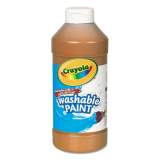 Crayola Washable Paint, Brown, 16 oz Bottle (542016007)