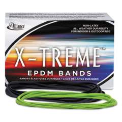 Alliance X-Treme Rubber Bands, Size 117B, 0.08" Gauge, Lime Green, 1 lb Box, 200/Box (02005)