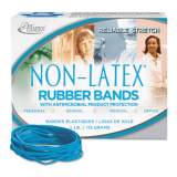 Alliance Antimicrobial Non-Latex Rubber Bands, Size 33, 0.04" Gauge, Cyan Blue, 4 oz Box, 180/Box (42339)