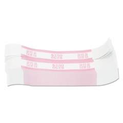 Pap-R Currency Straps, Pink, $250 in Dollar Bills, 1000 Bands/Pack (400250)