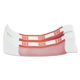Pap-R Currency Straps, Red, $500 in $5 Bills, 1000 Bands/Pack (400500)