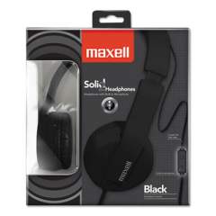 Maxell Solids Headphones, Black (290103)