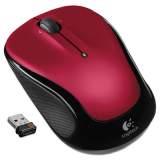 Logitech M325 Wireless Mouse, 2.4 GHz Frequency/30 ft Wireless Range, Left/Right Hand Use, Red (910002651)