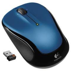 Logitech M325 Wireless Mouse, 2.4 GHz Frequency/30 ft Wireless Range, Left/Right Hand Use, Blue (910002650)