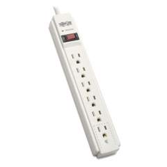 Tripp Lite Protect It! Surge Protector, 6 Outlets, 6 ft Cord, 790 Joules, Light Gray (TLP606)