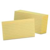 Oxford Ruled Index Cards, 3 x 5, Canary, 100/Pack (7321CAN)