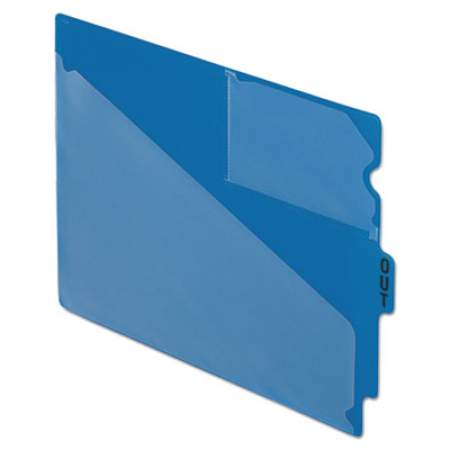 Pendaflex Colored Poly Out Guides with Center Tab, 1/3-Cut End Tab, Out, 8.5 x 11, Blue, 50/Box (13542)