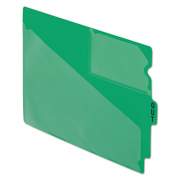 Pendaflex Colored Poly Out Guides with Center Tab, 1/3-Cut End Tab, Out, 8.5 x 11, Green, 50/Box (13543)