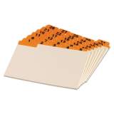 Oxford Manila Index Card Guides with Laminated Tabs, 1/5-Cut Top Tab, 1 to 31, 4 x 6, Manila, 31/Set (04634)