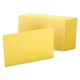 Oxford Unruled Index Cards, 4 x 6, Canary, 100/Pack (7420CAN)