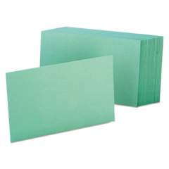 Oxford Unruled Index Cards, 4 x 6, Green, 100/Pack (7420GRE)