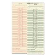 TOPS Time Clock Cards, Replacement for 10-100382/1950-9631, Two Sides, 3.5 x 10.5, 500/Box (1276)