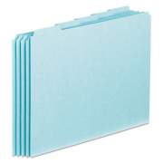 Pendaflex Blank Top Tab File Guides, 1/5-Cut Top Tab, Blank, 8.5 x 11, Blue, 100/Box (PN205)