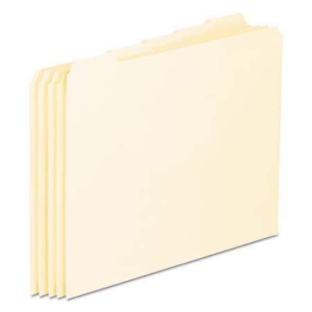 Pendaflex Blank Top Tab File Guides, 1/5-Cut Top Tab, Blank, 8.5 x 11, Manila, 100/Box (EN205)