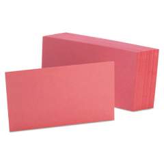 Oxford Unruled Index Cards, 3 x 5, Cherry, 100/Pack (7320CHE)